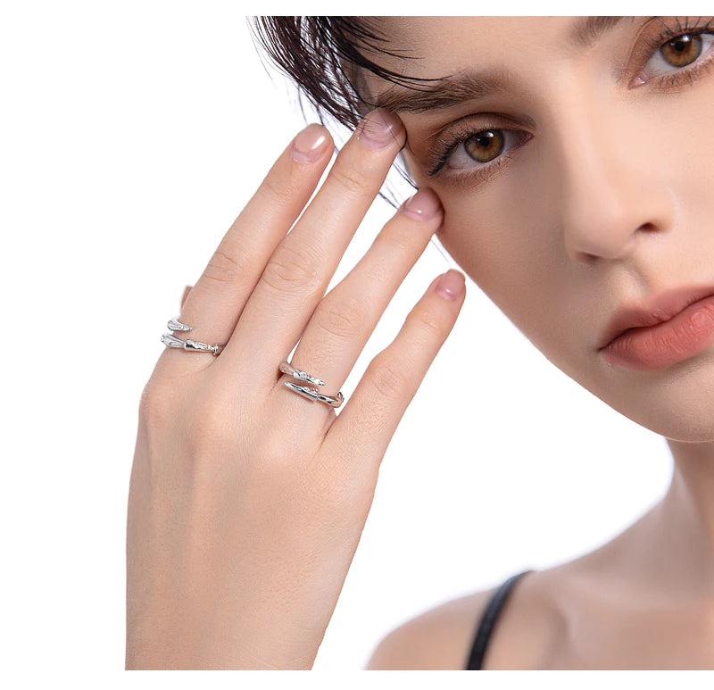 MASW Hip Hop Punk Style Finger Ring For Women Female Gifts Original Design Fashion Jewelry High Quality Metal Ring Hot Sale