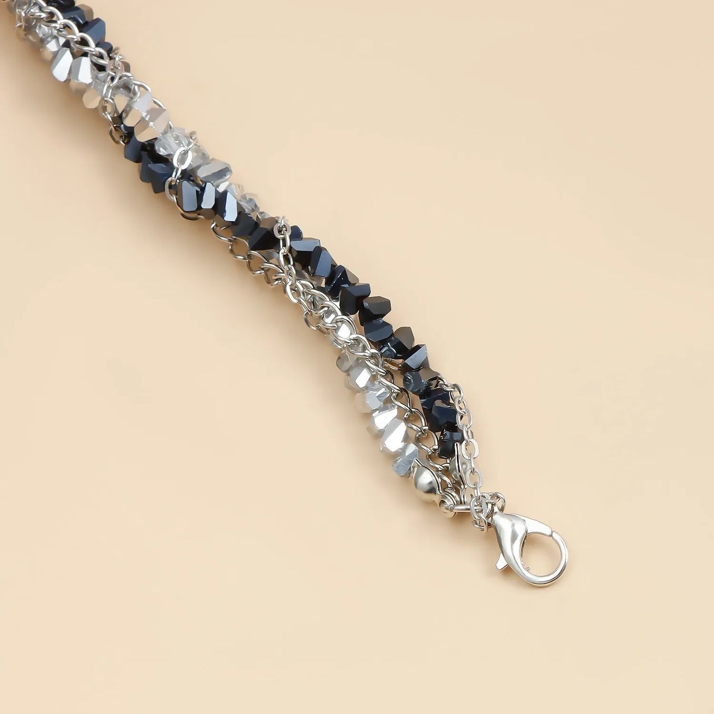 Y2k Choker Necklaces Heart Pendant Chain Jewellery Women Glass Multilayer Neck Collier Femme Cadenas Para Mujer for Girls Women