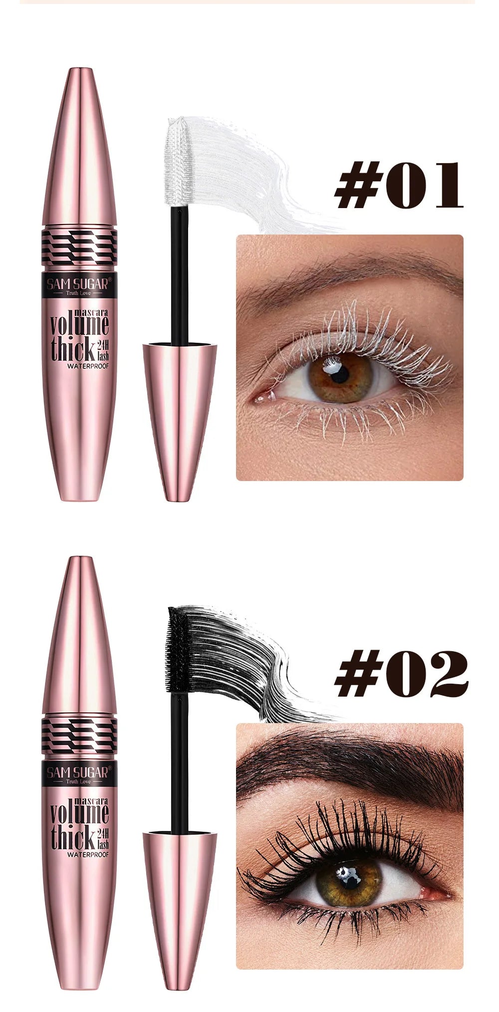 Waterproof Colorful Mascara For Women Long Lasting Volumizing Non Clumping Smudge Proof Curling Eyelash Enhancer Beauty Cosmetic