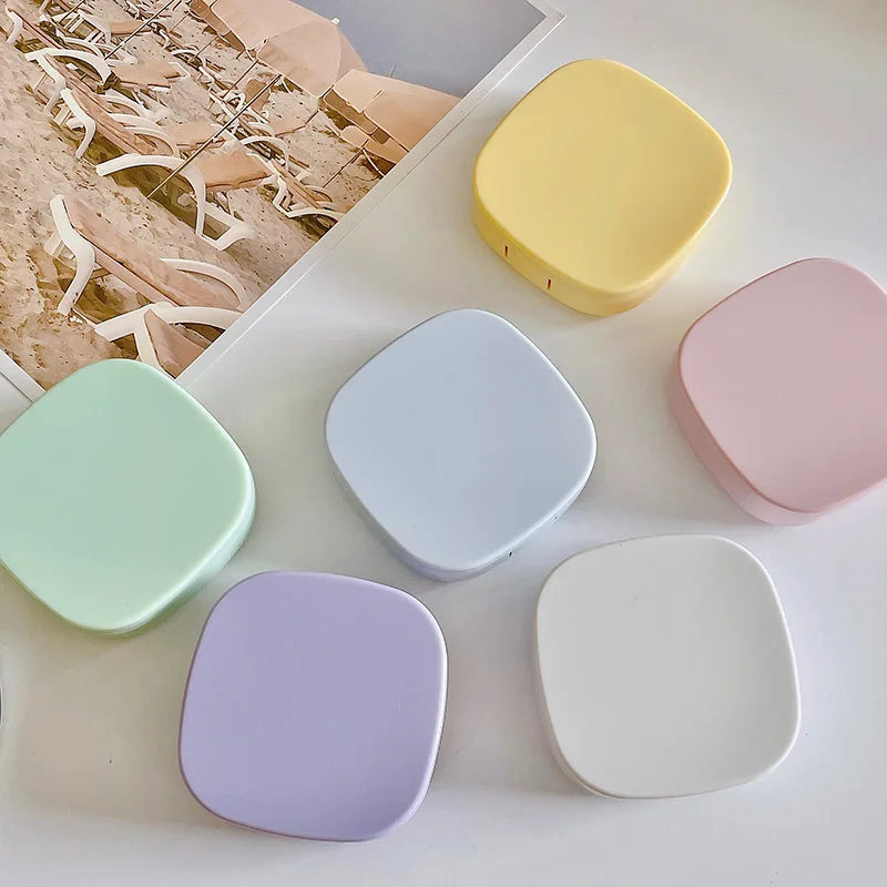 Women Color Contact Lens Case Red Heart Contact Lenses Box for Eyes Care Kit Glasses Case Holder Container