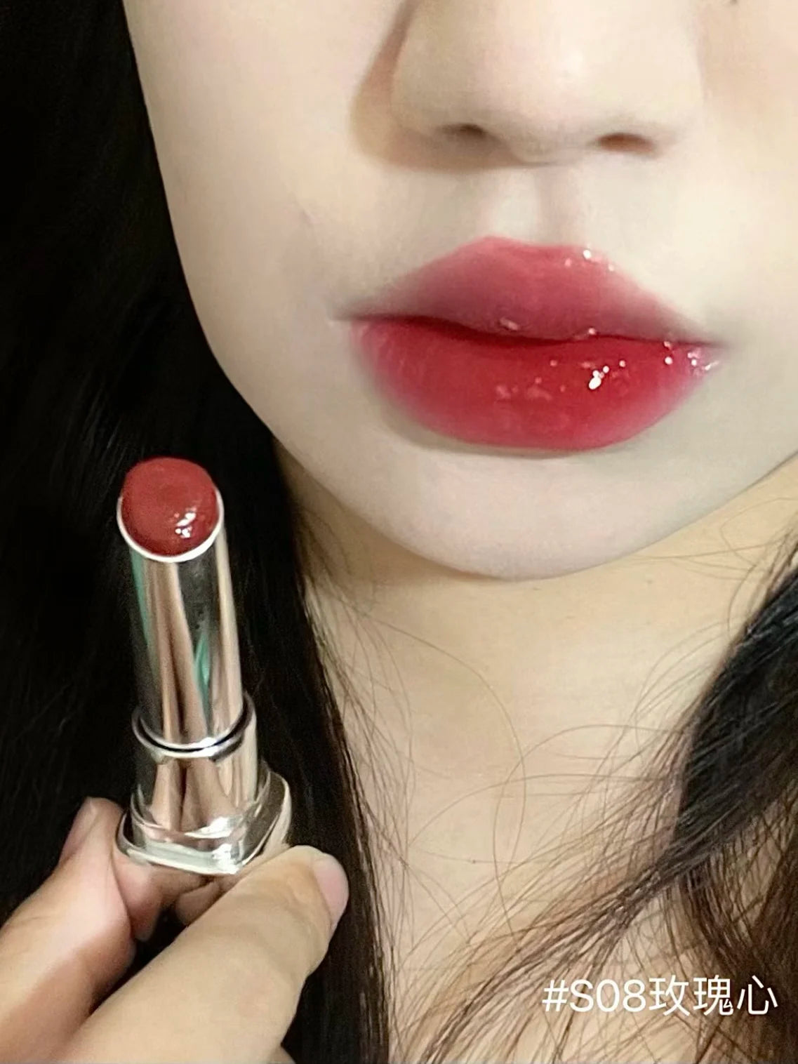 Pink Bear Water Essence Solid Lipgloss Moisturizing Mirror Lip Glaze LipSugar Light Lipstick Light Sensation Beauty Makeup