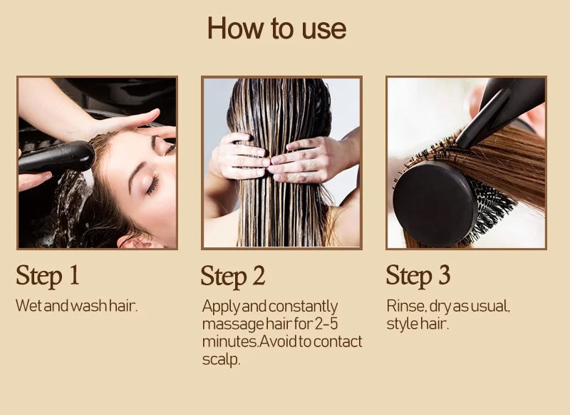Magical Hair Mask 5 Seconds Repair Damaged Carry Hair Frizzy Soft Smooth Shiny Deep Moisturize Treat Care Essential Oil 60ml