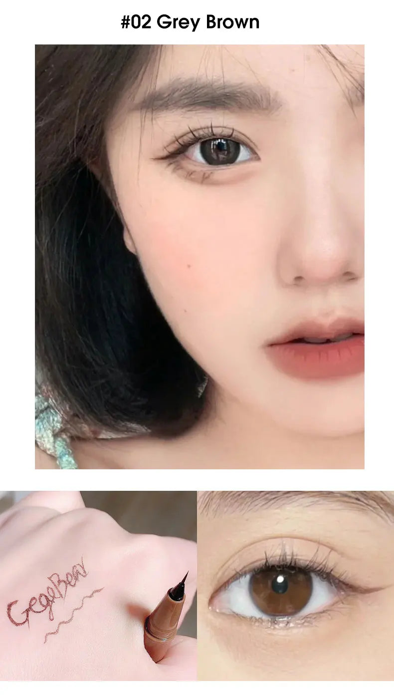 Eyeliner liquid pen is smooth, fast drying, waterproof, durable, not easy to smudge, and very thin eyeliner pen