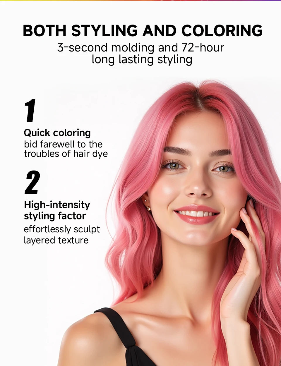 Hair Localized Staining 13 Color Temporary Diy Hair Colour Wax Easy To Wash One-Time Hair Dyed Mud Long Lasting Hair Color Cream