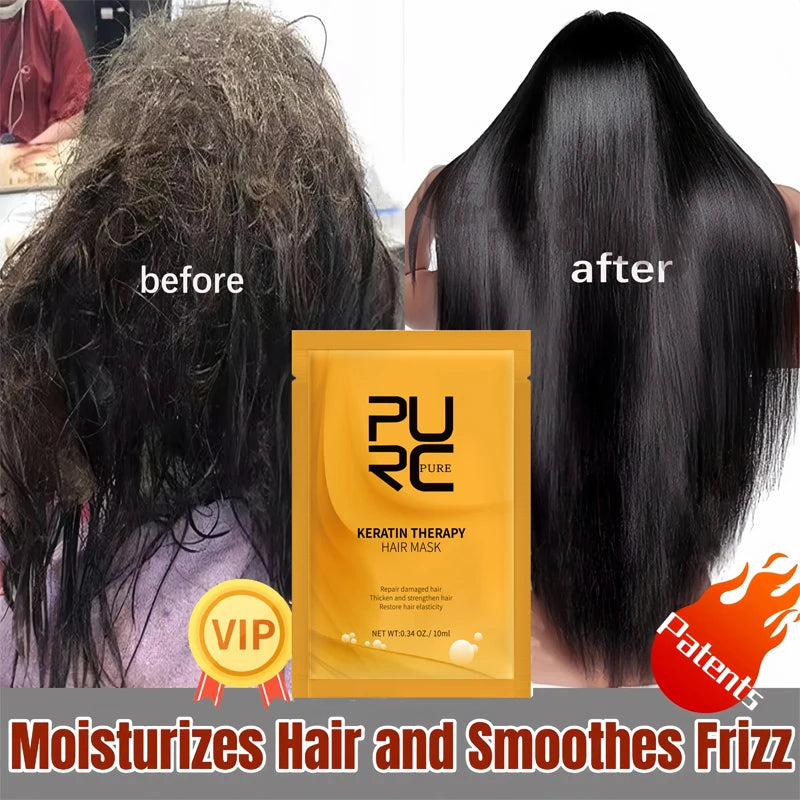 Magical Keratin Hair Mask 5 Seconds Repairing Damaged Frizzy Hairs Soft Smoothing Shiny Deep Nourishing Straightening Hair Care