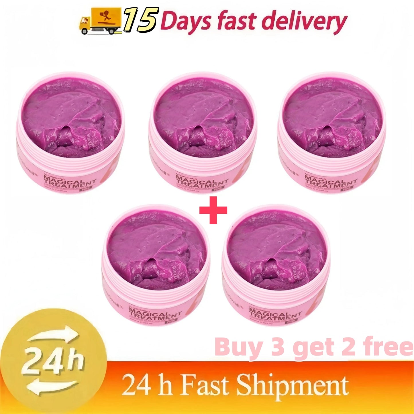 Magical Hair Mask 5 Seconds Repair Damaged Carry Hair Frizzy Soft Smooth Shiny Deep Moisturize Treat Care Essential Oil 60ml