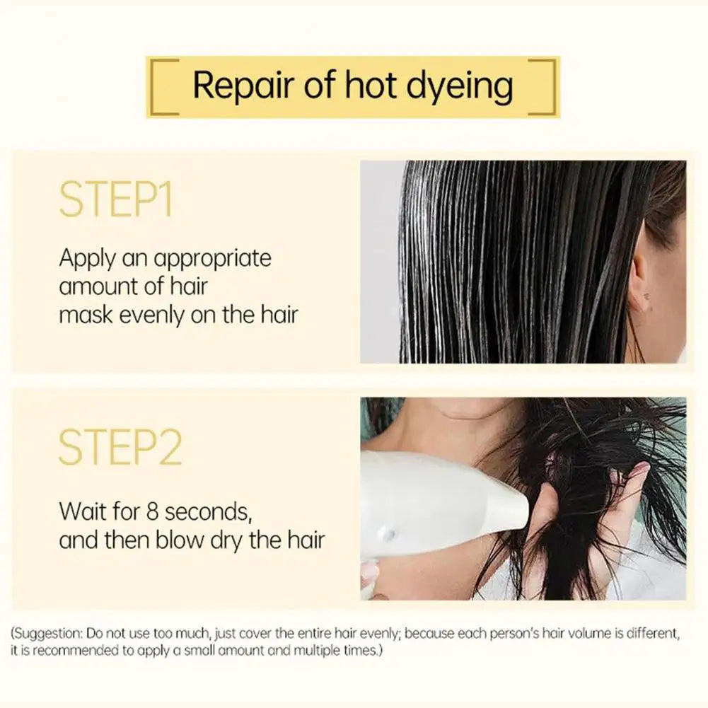 Hair Mask Set 8 Seconds Instant Repair Damaged Frizzy Keratin Smoothing Hair Mask Shiny Hair Treatment Cream Hair Care