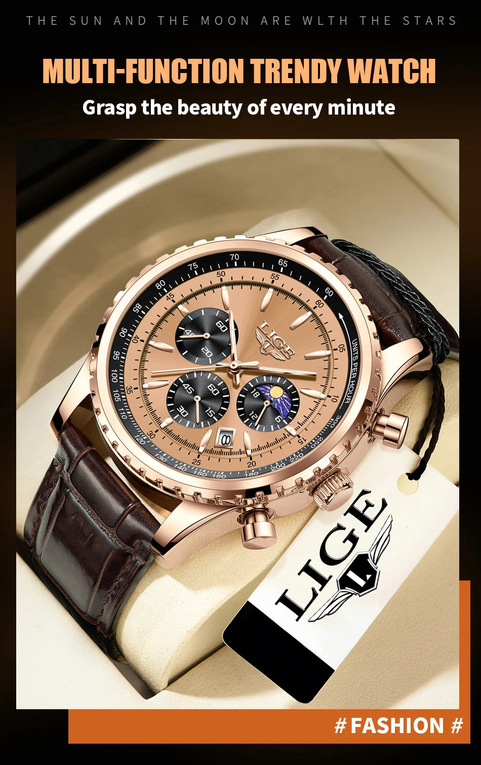 LIGE New Mens Watches Top Brand Luxury Men Wrist Watch Leather Quartz Watch Sports Waterproof Male Clock Relogio Masculino+Box