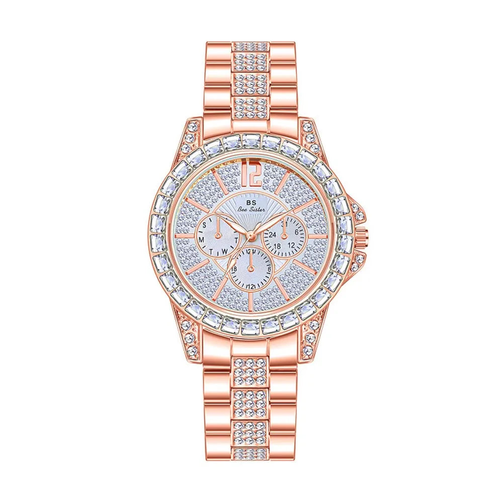 Luxury Women Watch Fashion Diamond Wrist Silver Gold Watches for Girls Waterproof Clock Reloj Mujer Dress Gifts