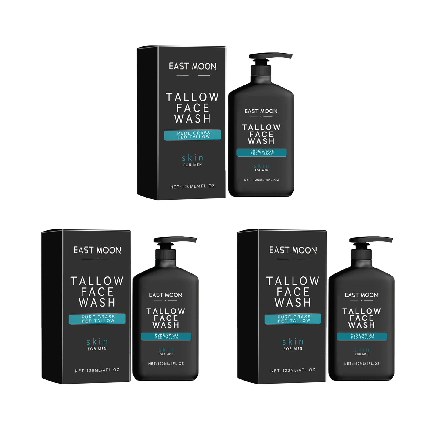 Men's Daily Face Wash Deep Cleansing Pore Oil Control Remove Acne Blackhead Brightening Facial Cleanser for Refreshed Skin