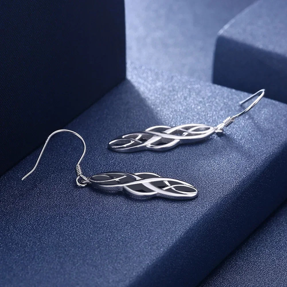 925 Sterling silver Earring For women lady elegant exquisite luxury hook Charms wedding fashion classic jewelry