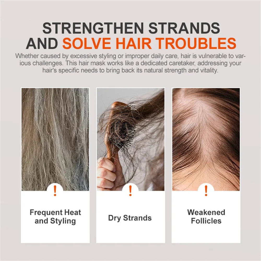 100% Pure Organic Hair Mask Batana Conditioner Repair Damaged Frizzy Hair Reduce Hair Loss Anti-Breakage Nourishing Hair Product