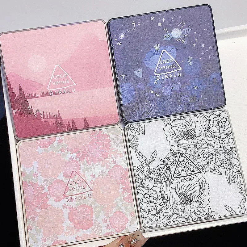 Cement Grey Black Eye Shadow Palette Makeup Eyes Glitter Contour Pigments Palette Pearly Shimmer Fashion Korean Shadow Makeup