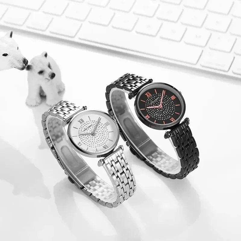 Women Watches Quartz Best Selling 2024 Products Dropshipping Stainless Steel Stainless Steel Dress Wristwatch Relogio Masculino