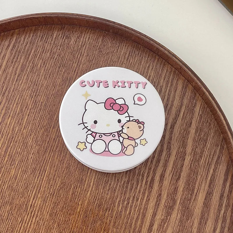 hello kitty color contact lenses Kuromi Sanrio contact cute kawaii eye contacts care box INS portable box with mirror anime