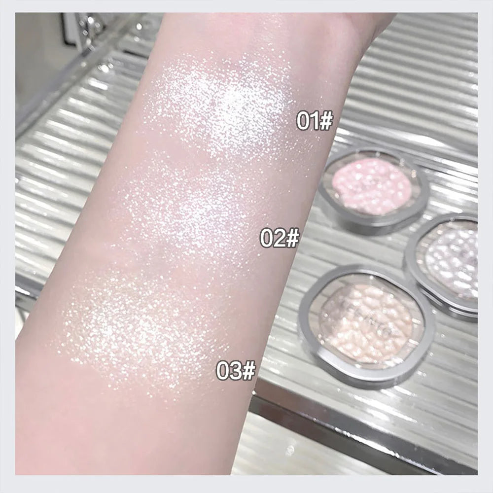Highlighting Powder Pearlescent Fine Mashed Soft Texture LEEINTO Non-flying Powder Brightening Long-lasting Highlighter Palette