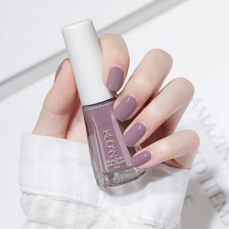 1PC 10ml Glass Bottle Colorful Nail Polish For Nails Nail Art Varnish Fashion DIY Design Manicure No Need Lamp Autumn Winter