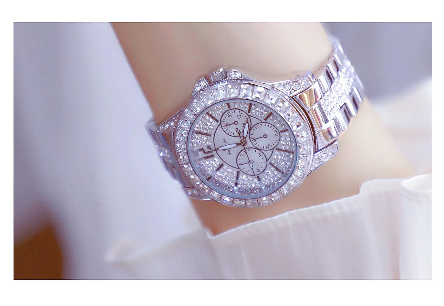 Luxury Women Watch Fashion Diamond Wrist Silver Gold Watches for Girls Waterproof Clock Reloj Mujer Dress Gifts