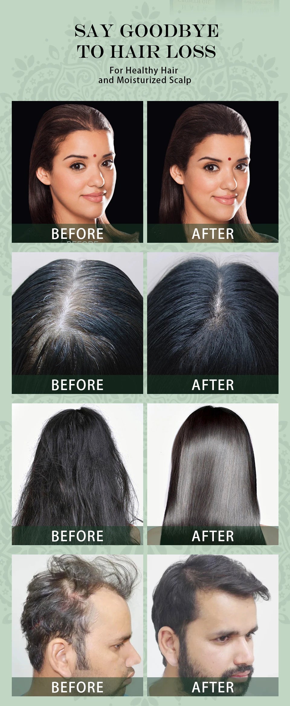 Pure Natural India Hair Oil Ayurvedic Herbal Hair Care Shampoo Rosemary Hair Growth Oil Anti Hair Loss Hair Regrowth Serum