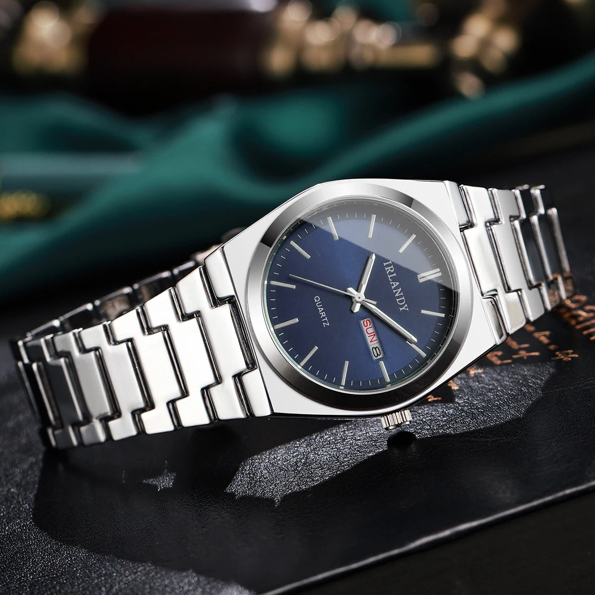 Luxury Men Business Watches Calendar Quartz Wristwatches For Mens Clock Reloj Hombre(Without Box)