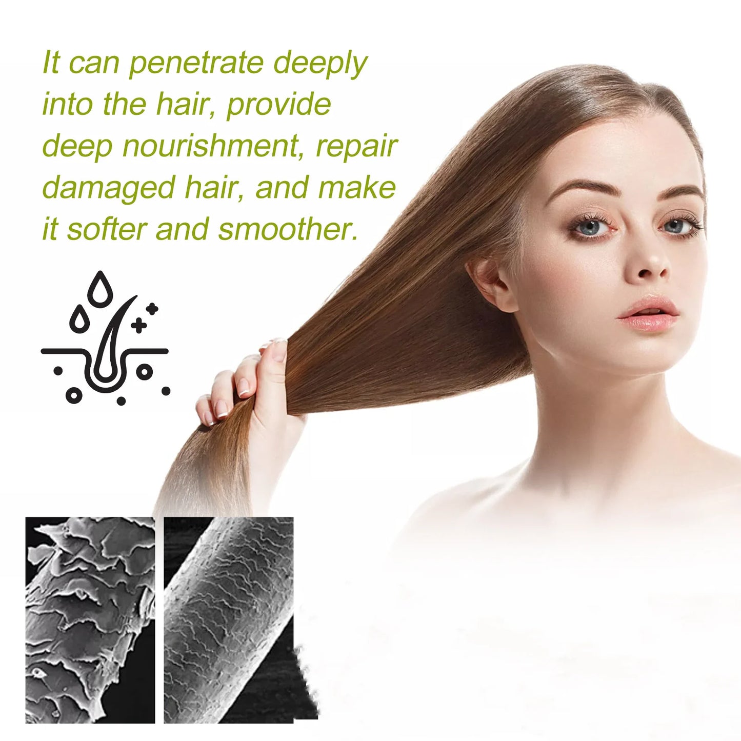 Castor Oil Natural Hair Care Set Nourish Hair Shampoo Conditioner Repair Hot Dyeing Damage Oil Fragrance Shiny Hair Care Mask
