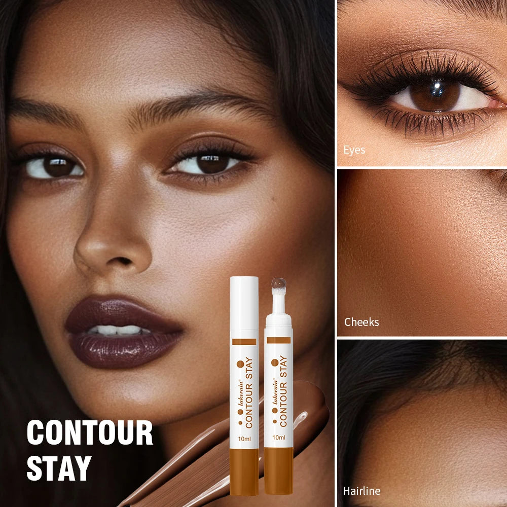 Liquid Contour STAY Long Wear Bronzer Cream Contour Makeup Long Lasting Nourishing Hydrating Face Contour 6 Colors