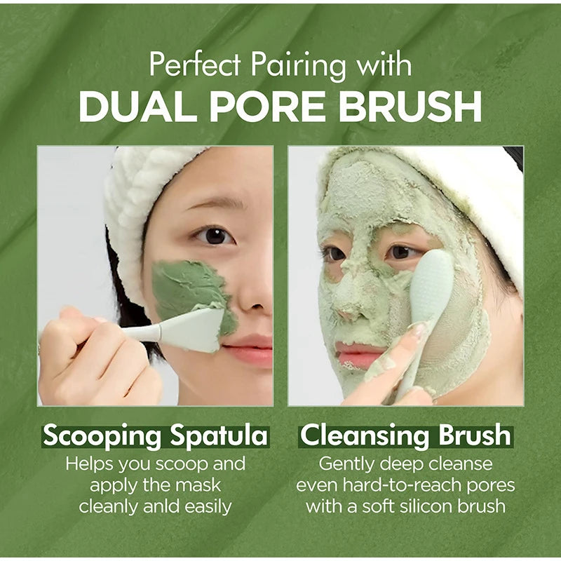 Holy Basil Bubble Deep Mask,Carbonated Water Face Cleansing Pores Blackheads Sebum,Clay Mud Mask Wash-Off Pack,Korean Skincare