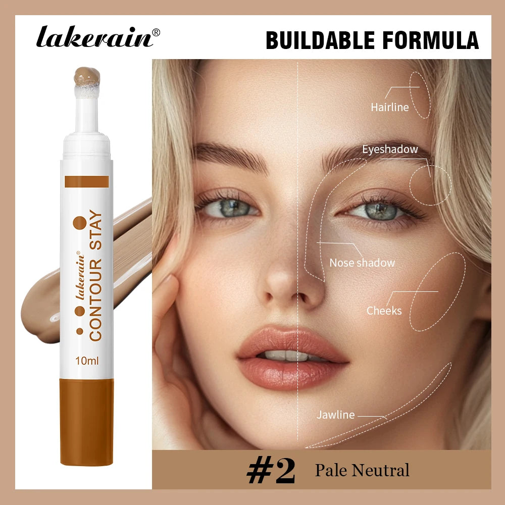 Liquid Contour STAY Long Wear Bronzer Cream Contour Makeup Long Lasting Nourishing Hydrating Face Contour 6 Colors