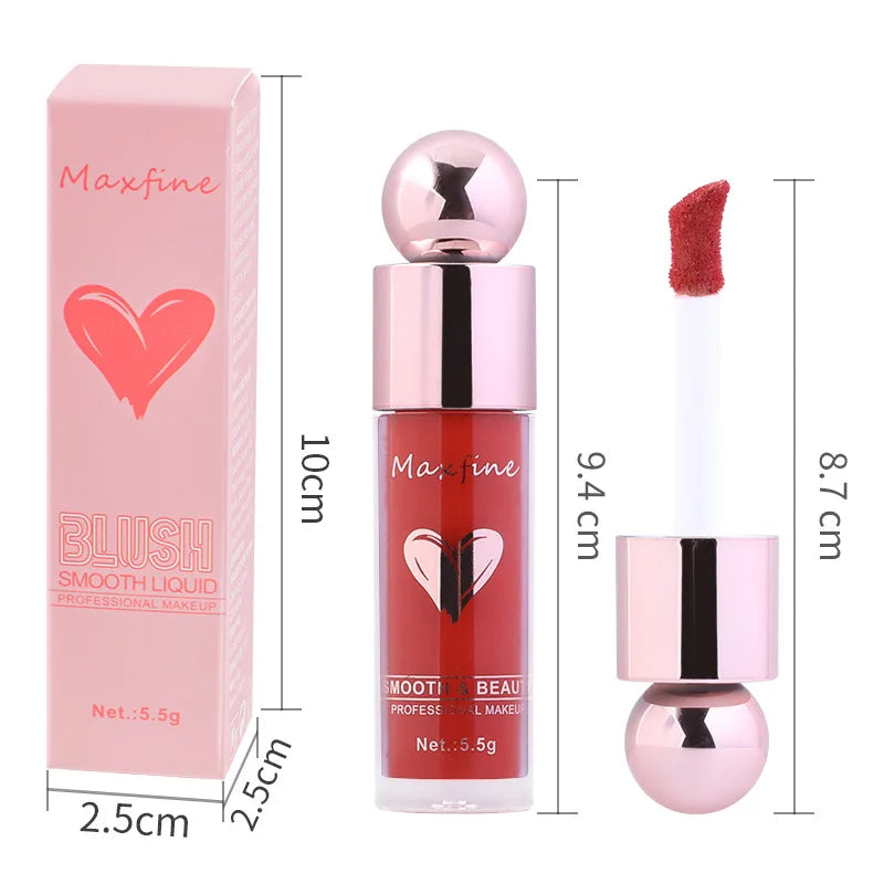 Smooth Blush Liquid Moisturizing Long Lasting Natural And Easy To Color Light And Not Heavy Easy To Apply Rosy Complexion Makeup