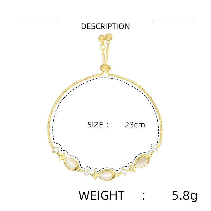 Luxury Fine Bracelet for Women Girls Fashion Flower Planet Shiny Zirconia Bracelet Charms Accessories Jewelry Set Party Gifts