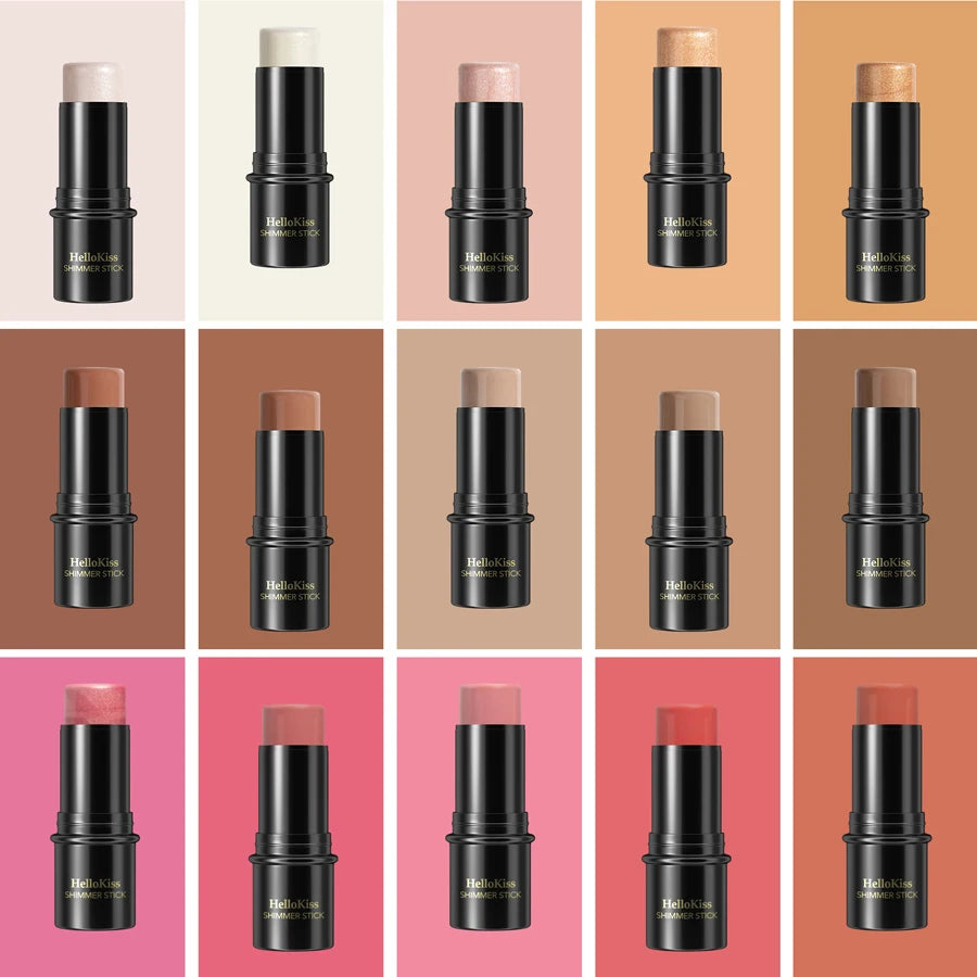 Highlighting Bronzer Stick Face Brightening Blusher Rouge Concealer Long Lasting Corrector 3D Nose Shadow Contouring Cosmetics