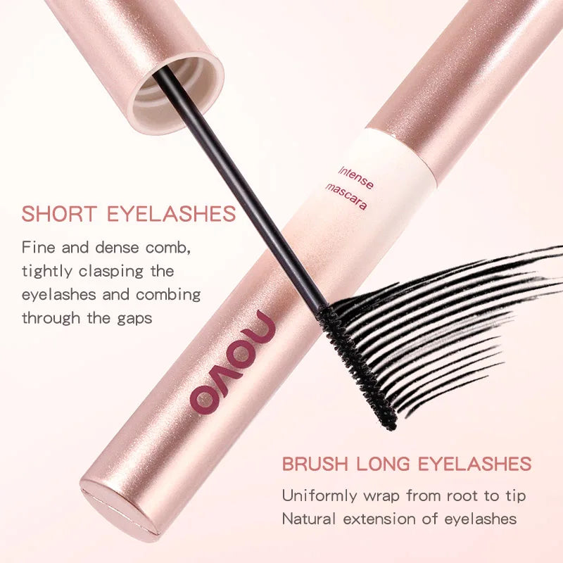 Long-Lasting Black Mascara, Thick, Curling, Waterproof, Quick-Drying, No Smudging, Natural, Best For Christmas