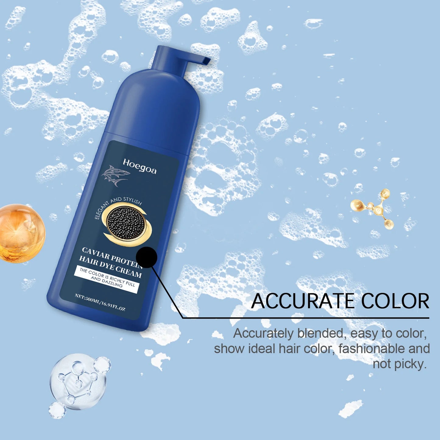 Caviar Hair Dye Cream Change Hair Color Long Lasting Black Brown Repair Gray Hair Safety Nourishing Permanent Hair Coloring Wax
