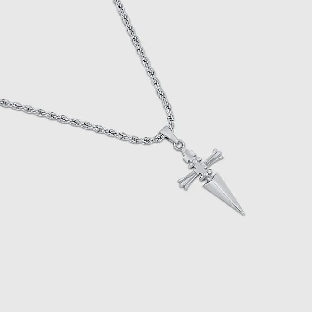 Anime Necklace for Men Judgement Chain Necklace H-X-H Pendant Men's Jewelry Cross Necklace Vintage Handmade Gift for Anime Lover