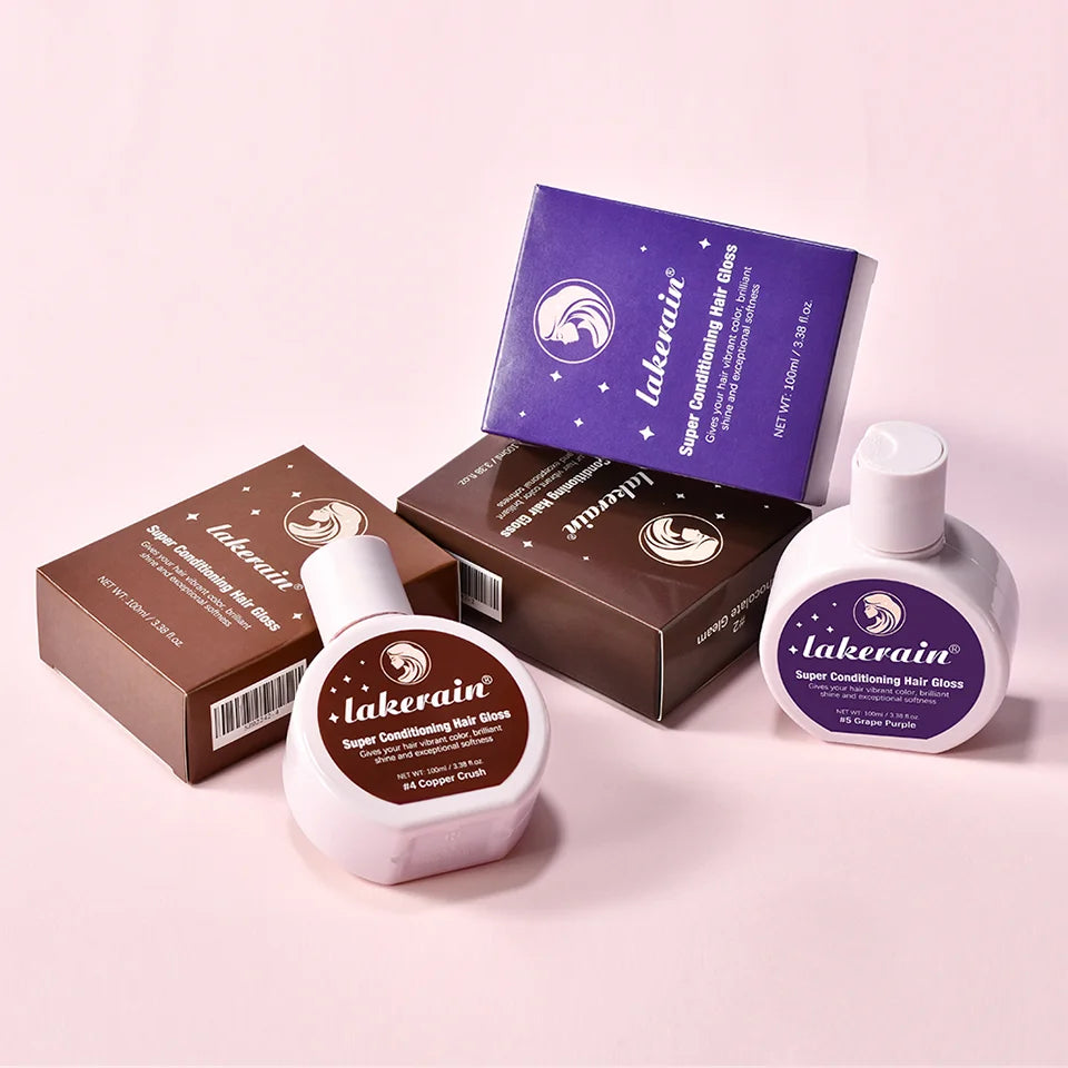 Hair Glaze Super Gloss Color Conditioning Gloss Rinse Out Semi-Permanent Hair Gloss that Enhances Color Nourish and repair Easy