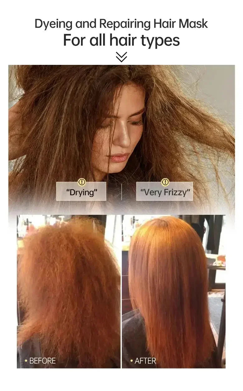 Magical Keratin Hair Mask 5 Seconds Repair Damaged Frizzy Hair Soft Smooth Shiny Vitamin Nutrition Moisturize Nourish Hair Care