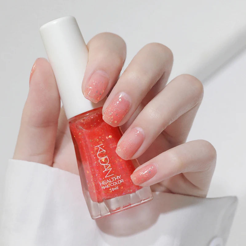 1PC 10ml Glass Bottle Colorful Nail Polish For Nails Nail Art Varnish Fashion DIY Design Manicure No Need Lamp Autumn Winter