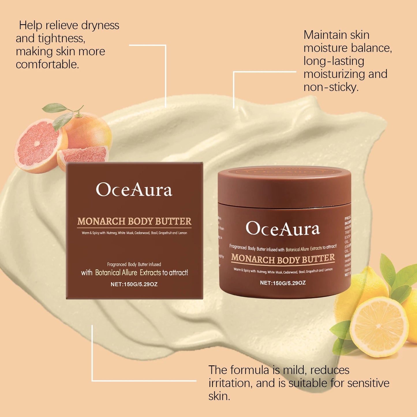 Men's Moisturizing Cream - Daily Body Skin Moisturization, Nourishing for Soft and Smooth Skin, External Care