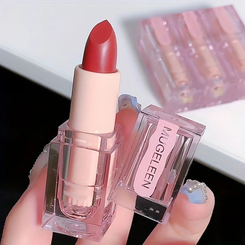 Hydrating Moisturizing Lipstick: Anti-Crack Formula with Brightening Color Long-Lasting Waterproof Wear for Smooth Luscious Lips