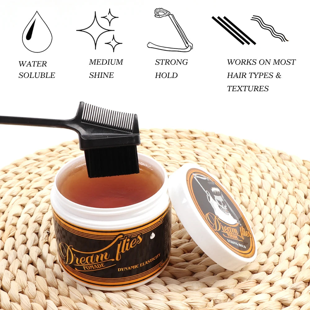 113G Hair Styling Gel Hairdresser Styling Hair Pomade Barber Restoring Ointment Men'S Hairstylist Gel Wig Hairdressing Supplies