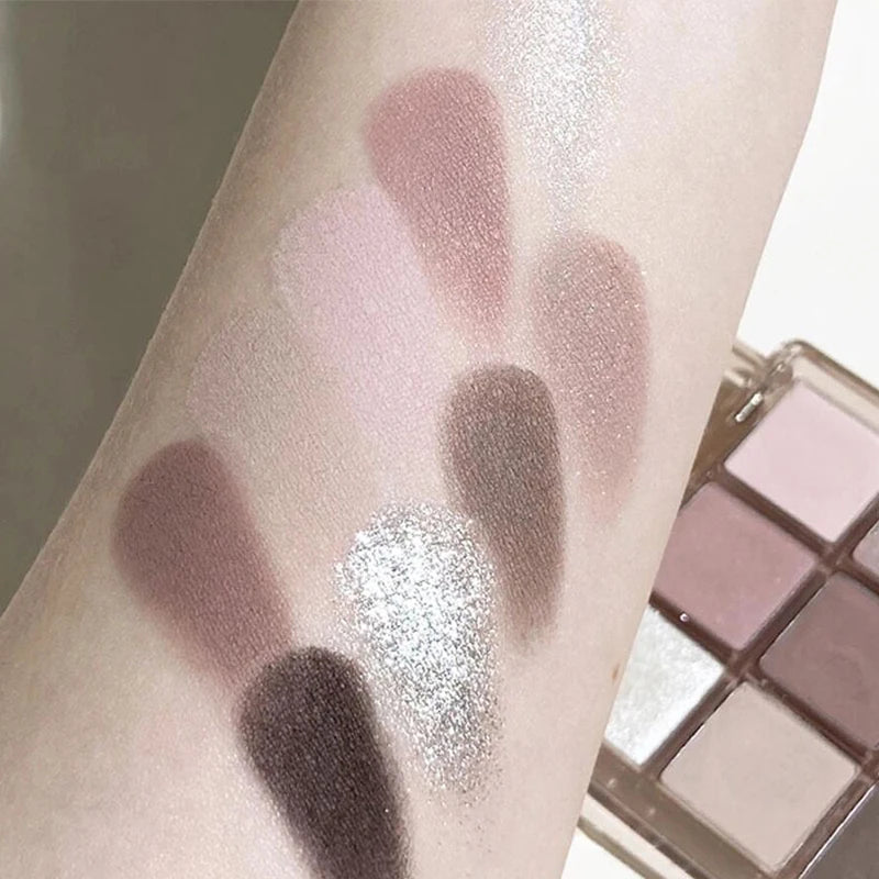 High Quality Matte Eyeshadow Palette Pearlescent Sequins Blush Eyeshadow Highlighter For Women