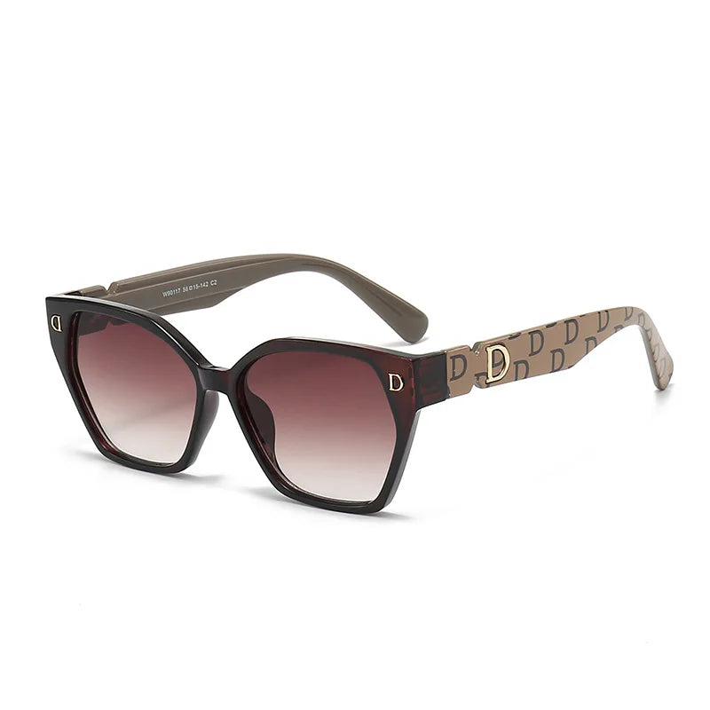 New Fashion Luxury Brand Sunglasses For Men Stylish Cateye Glamour Sun Glasses Trendy Shades Glamour Eyewear