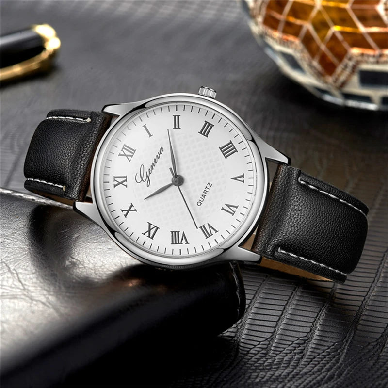 Luxury Mens Watches Top Brand Fashion Men's Quartz Watches Business Casual Leather Belt Male Wristwatches Clock reloj de hombre