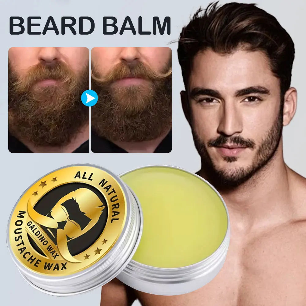 Men Beard Care Wax Strong Hold Deep Moisturize Strengthen Smooth Dashing Growth Groomed Charming More Thicking Beard Balm Cream