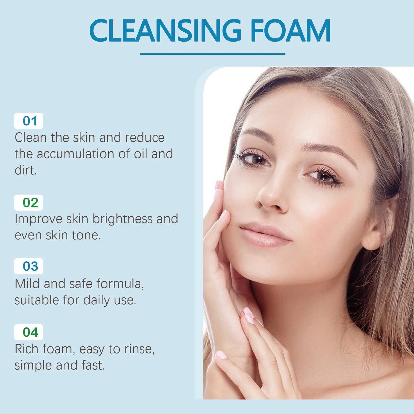 Aloe Vera Cleanser Moisturizing Oil Control Gentle Cleansing Skin Brightening Rejuvenation Unclog Pore Hyaluronic Acid Face Wash