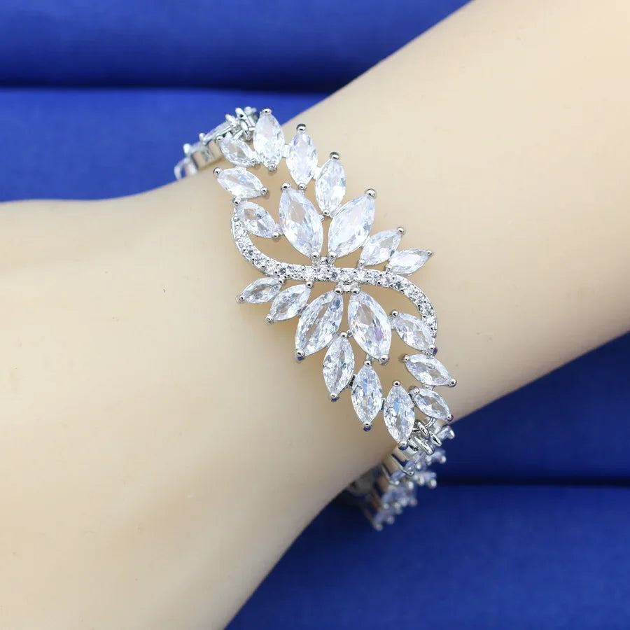 luxury More Color Stone Bracelet for Women Wedding Jewelry Birthday Gift