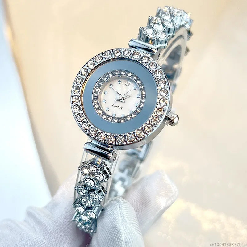 Luxury Rhinestone Women Watches Fashion Roma Dial Bracelet Wrist Watch Jewelry Relogio Feminino Relojs Para Mujer New 2025