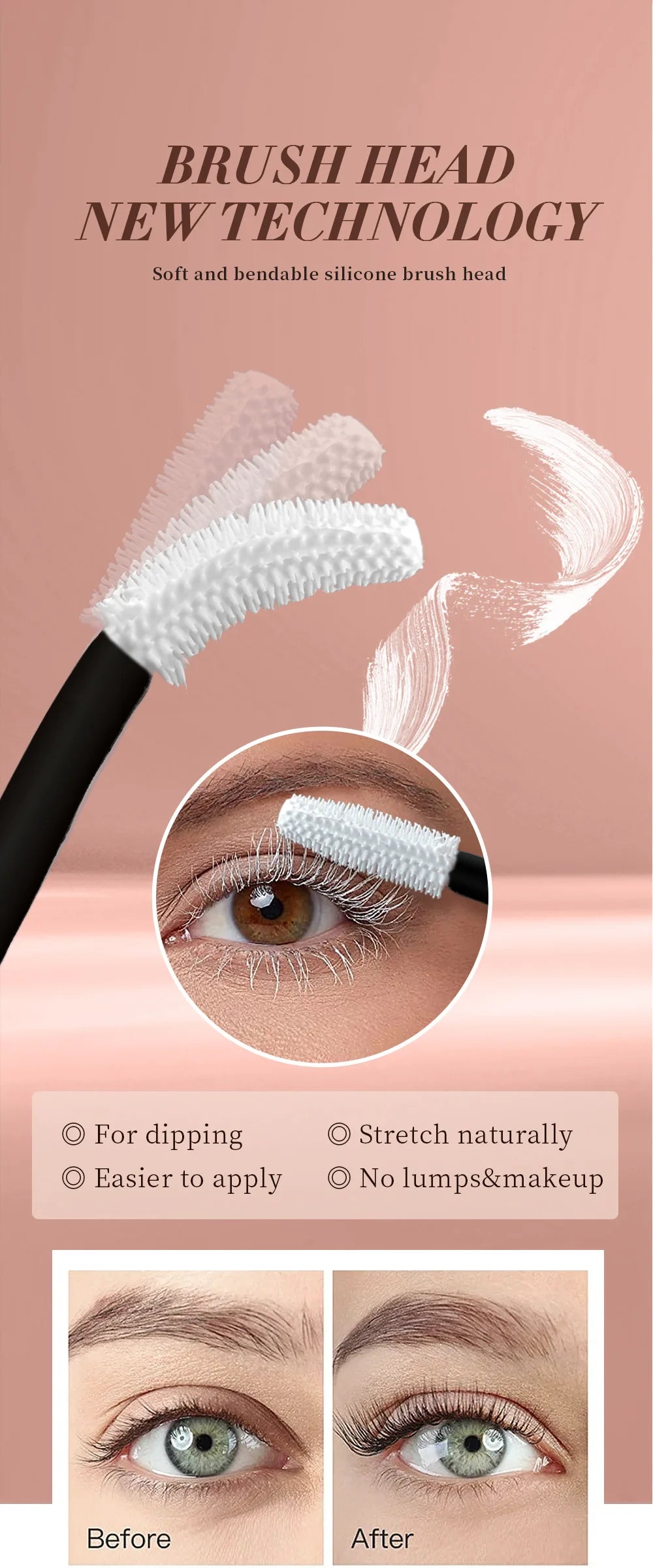 Waterproof Colorful Mascara For Women Long Lasting Volumizing Non Clumping Smudge Proof Curling Eyelash Enhancer Beauty Cosmetic