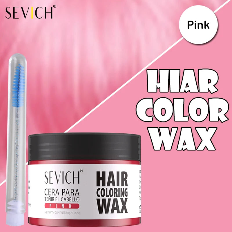 Hair Localized Staining 13 Color Temporary Diy Hair Colour Wax Easy To Wash One-Time Hair Dyed Mud Long Lasting Hair Color Cream