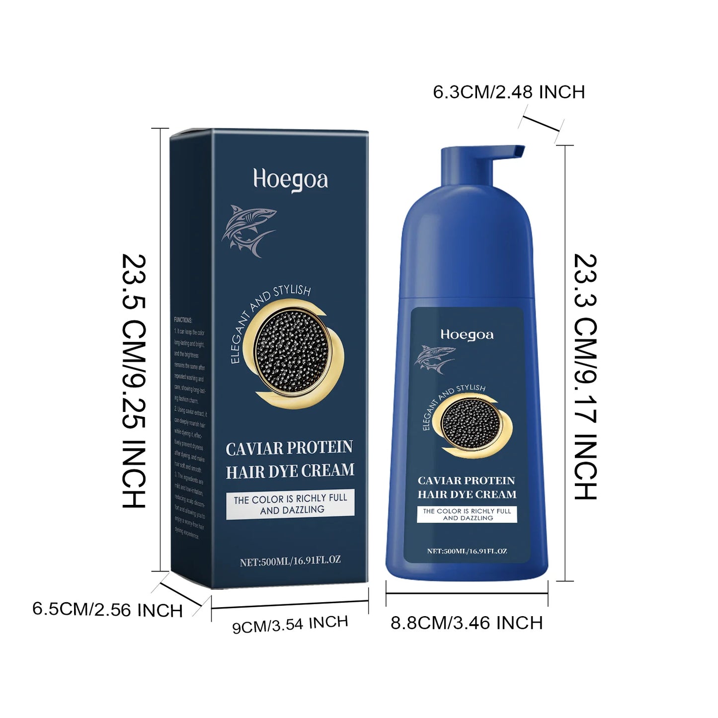 Caviar Hair Dye Cream Change Hair Color Long Lasting Black Brown Repair Gray Hair Safety Nourishing Permanent Hair Coloring Wax